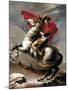 Napoleon Crossing the Saint Bernard-Jacques-Louis David-Mounted Art Print