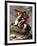 Napoleon Crossing the Saint Bernard-Jacques-Louis David-Framed Art Print