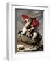 Napoleon Crossing the Saint Bernard-Jacques-Louis David-Framed Art Print