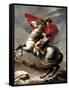 Napoleon Crossing the Saint Bernard-Jacques-Louis David-Framed Stretched Canvas