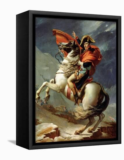 Napoleon Crossing the St. Bernard Pass, c.1801-Jacques-Louis David-Framed Stretched Canvas