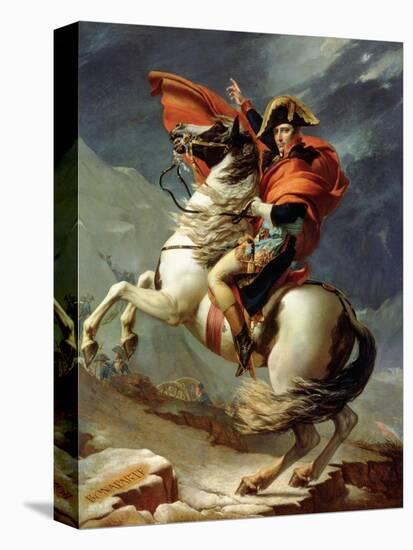 Napoleon Crossing the St. Bernard Pass, c.1801-Jacques-Louis David-Stretched Canvas