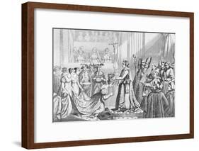 Napoleon Crowning Josephine-null-Framed Giclee Print