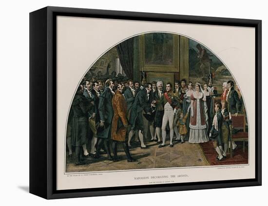 Napoleon Decorating the Artists-Adolphe Yvon-Framed Stretched Canvas