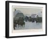 Napoleon Deserts the Grand Army at Smorgoni and Returns to Paris-J. Rosen-Framed Art Print