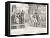 Napoléon devant les juges suprêmes-Nicolas Toussaint Charlet-Framed Stretched Canvas