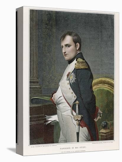 Napoleon Emperor of France in His Study Circa 1807-Paul Hippolyte Delaroche-Stretched Canvas