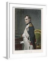 Napoleon Emperor of France in His Study Circa 1807-Paul Hippolyte Delaroche-Framed Photographic Print