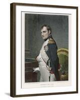 Napoleon Emperor of France in His Study Circa 1807-Paul Hippolyte Delaroche-Framed Photographic Print