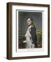 Napoleon Emperor of France in His Study Circa 1807-Paul Hippolyte Delaroche-Framed Photographic Print