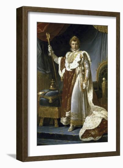 Napoleon En Costume de Sacre-Francois Gerard-Framed Giclee Print