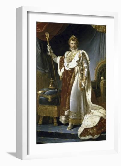 Napoleon En Costume de Sacre-Francois Gerard-Framed Giclee Print