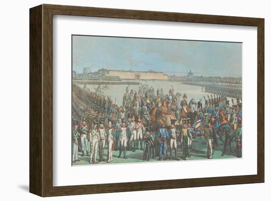 Napoleon et la Cavallerie d'Italie-null-Framed Art Print