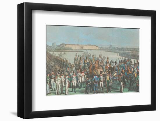 Napoleon et la Cavallerie d'Italie-null-Framed Art Print