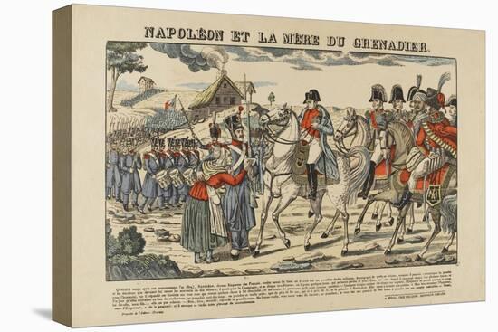 Napoléon et la mère du grenadier-null-Stretched Canvas