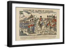 Napoléon et la mère du grenadier-null-Framed Giclee Print