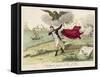 Napoleon Exiled to Elba, a French View-null-Framed Stretched Canvas