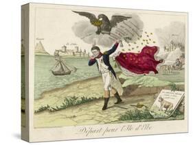 Napoleon Exiled to Elba, a French View-null-Stretched Canvas