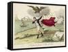 Napoleon Exiled to Elba, a French View-null-Framed Stretched Canvas