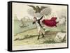 Napoleon Exiled to Elba, a French View-null-Framed Stretched Canvas