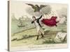 Napoleon Exiled to Elba, a French View-null-Stretched Canvas