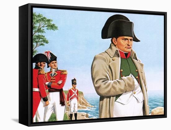 Napoleon Gazing Out at the Ocean from St Helena-John Keay-Framed Stretched Canvas