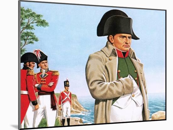 Napoleon Gazing Out at the Ocean from St Helena-John Keay-Mounted Giclee Print