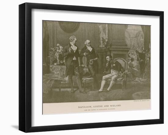 Napoleon, Goethe and Wieland-null-Framed Giclee Print