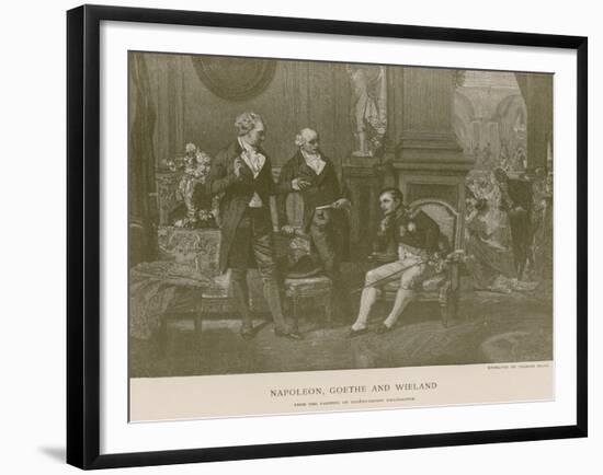 Napoleon, Goethe and Wieland-null-Framed Giclee Print