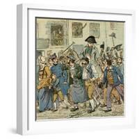 Napoleon Greeted, 1815-Louis-Charles Bombled-Framed Art Print