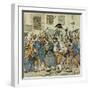 Napoleon Greeted, 1815-Louis-Charles Bombled-Framed Art Print