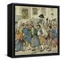 Napoleon Greeted, 1815-Louis-Charles Bombled-Framed Stretched Canvas