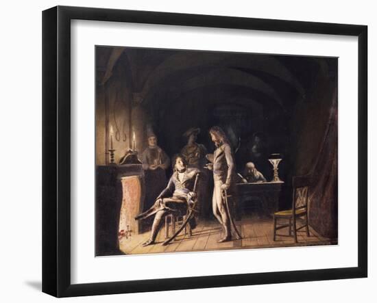 Napoleon Hearing Report During Second Italian Campaign in 1800-Victor Navlet-Framed Giclee Print