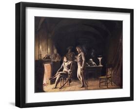Napoleon Hearing Report During Second Italian Campaign in 1800-Victor Navlet-Framed Giclee Print