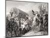 Napoleon Honoring the Courageous Wounded-null-Mounted Giclee Print