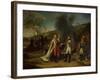 Napoleon I (1769-1821) and Francis I (1768-1835) after the Battle of Austerlitz, 4th December 1805-Antoine-Jean Gros-Framed Giclee Print