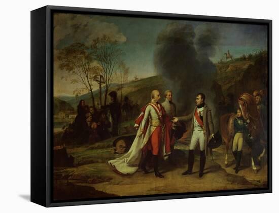 Napoleon I (1769-1821) and Francis I (1768-1835) after the Battle of Austerlitz, 4th December 1805-Antoine-Jean Gros-Framed Stretched Canvas