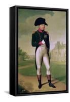 Napoleon I (1769-1821) in Front of the Chateau De Malmaison, 1804-Francois Gerard-Framed Stretched Canvas