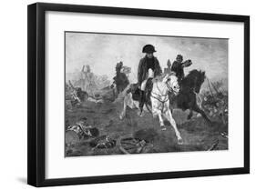 Napoleon I after the Battle of Waterloo-Georg Bleibtreu-Framed Art Print