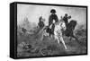 Napoleon I after the Battle of Waterloo-Georg Bleibtreu-Framed Stretched Canvas