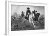 Napoleon I after the Battle of Waterloo-Georg Bleibtreu-Framed Art Print