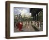 Napoleon I and the King of Rome at Saint-Cloud in 1811, 1896-Francois Flameng-Framed Giclee Print