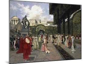 Napoleon I and the King of Rome at Saint-Cloud in 1811, 1896-Francois Flameng-Mounted Giclee Print