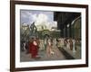 Napoleon I and the King of Rome at Saint-Cloud in 1811, 1896-Francois Flameng-Framed Giclee Print