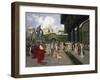 Napoleon I and the King of Rome at Saint-Cloud in 1811, 1896-Francois Flameng-Framed Giclee Print