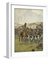 Napoleon I at the Battle of Lutzen, 1813-Jacques de Breville-Framed Art Print