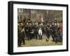 Napoleon I Bidding Farewell toImperial Guard atChateau De Fontainebleau, 20th April 1814-Horace Vernet-Framed Giclee Print