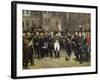 Napoleon I Bidding Farewell toImperial Guard atChateau De Fontainebleau, 20th April 1814-Horace Vernet-Framed Giclee Print