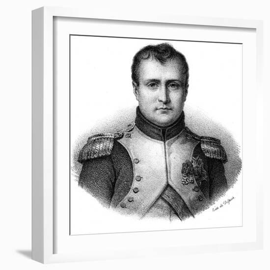 Napoleon I Bonaparte (1769-182), Emperor of France from 1804, C1830-Delpech-Framed Giclee Print