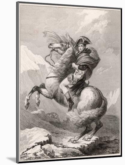 Napoleon I Crossing the Saint-Bernard Pass Through the Alps 1800-Robert Lefevre-Mounted Art Print